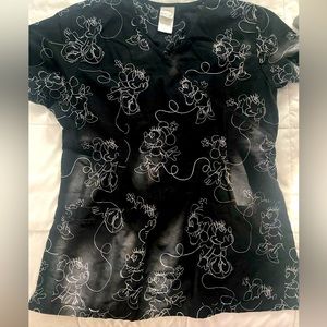 Mickey Mouse Scrub Top Size L